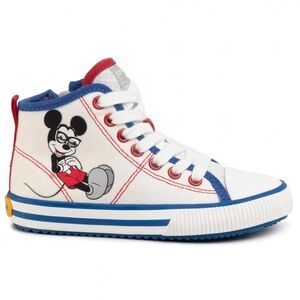 Geox Mickey Mouse sneakers Canvas Children's High Top Trainers Disney Vintage